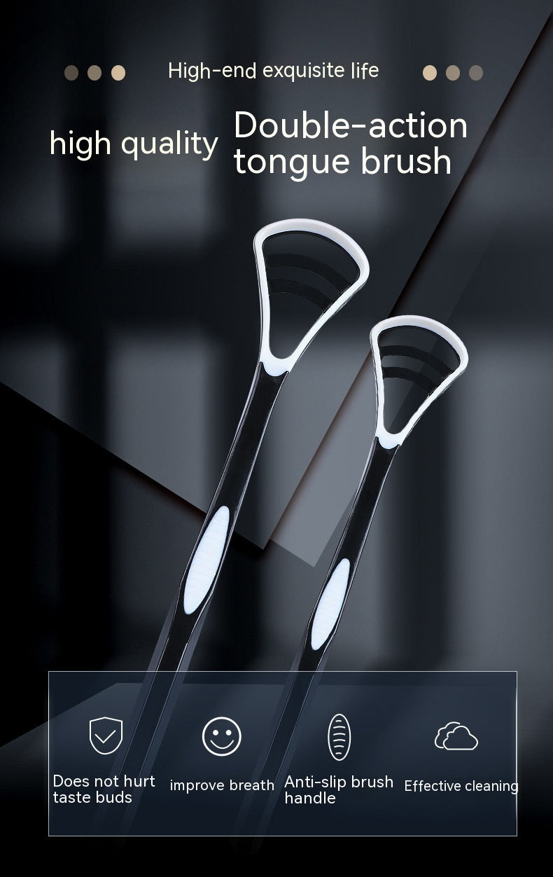 "Premium Stainless Steel Tongue Scraper for Fresh Breath & Oral Hygiene"